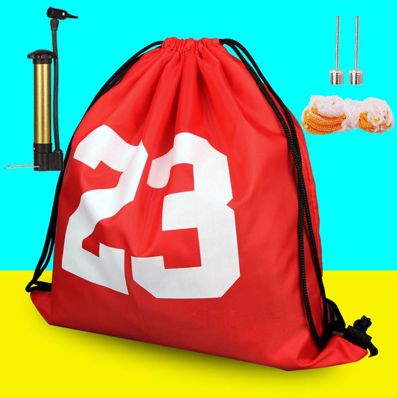 Red + air pump + air needle + web pocket
