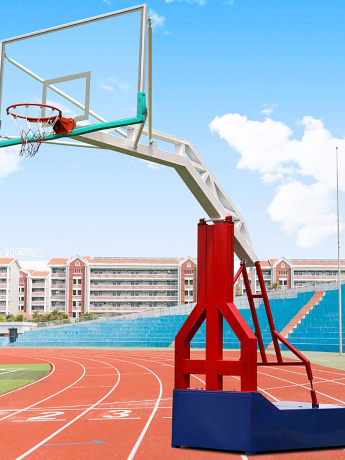 Basketball frame floor -to -ceiling standard basketball rack can mobile outdoor basketball school adult competition for adult competition