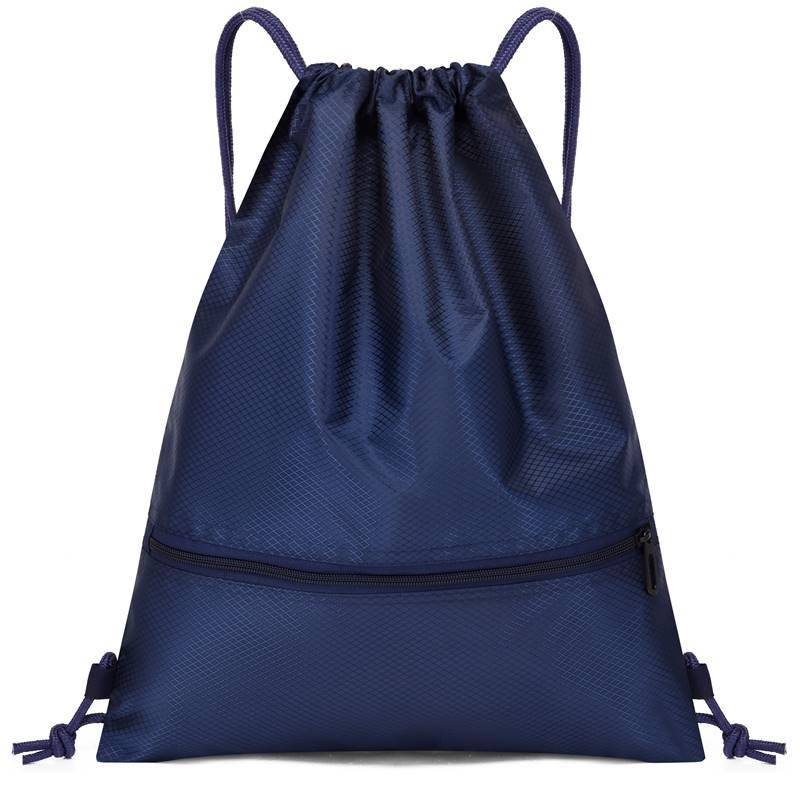 Custom bundle pocket backpack large -capacity sports waterproof storage bag simple travel drawing folding bag basketball bag