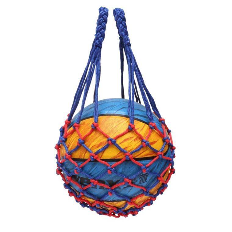 Basketball basketball bag basketball net bag storage bag football network pocket bag plus blue ball blue net basketball bag