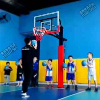 Buried hand shake up and down the basketball rack