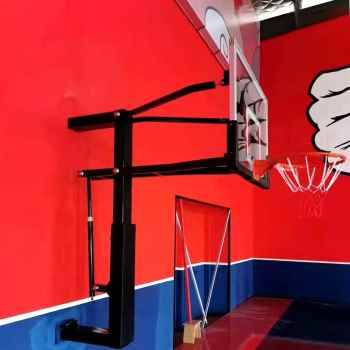 Wall hanging shake -up lift basketball rack