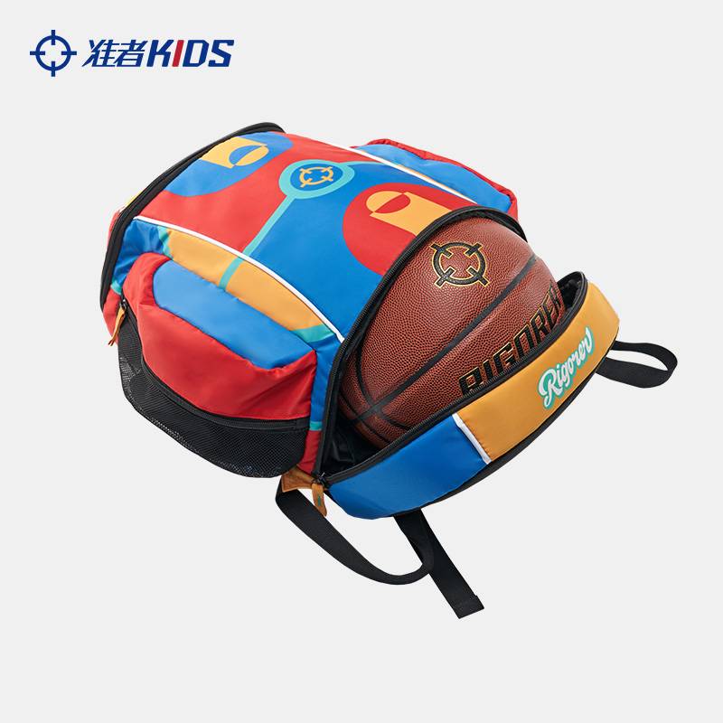Persistent children basketball backpack 2024 new large -capacity ball warehouse student sports training package storage backpack tide