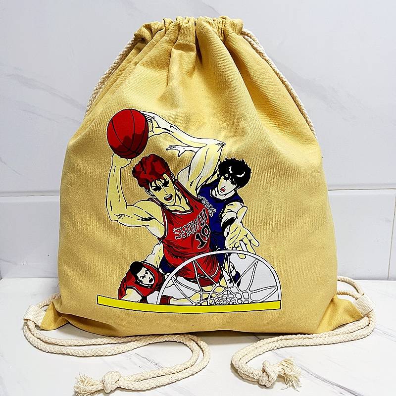 12 An color canvas new cartoon slam dunk masters drawing rope bouquet basketball bag climbing canvas