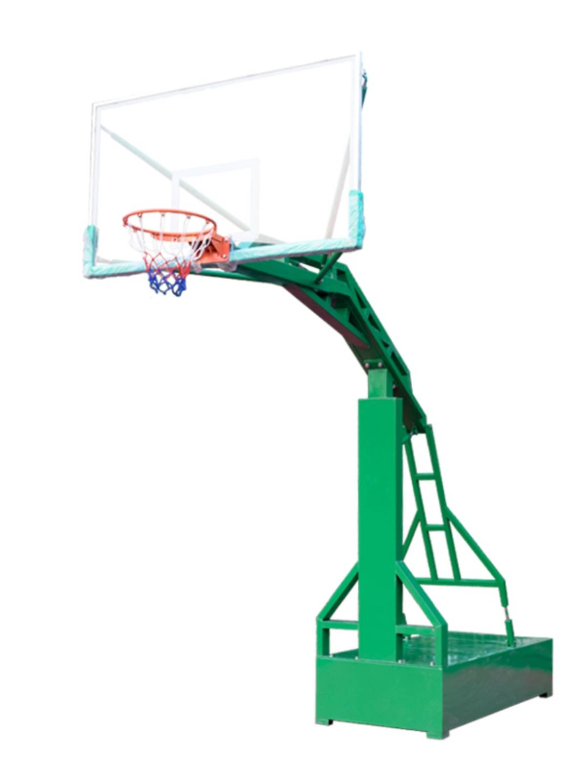 Guangdong outdoor basketball rack adult home uses an adult basketball rack to mobilize fixed outdoor blue ball frame