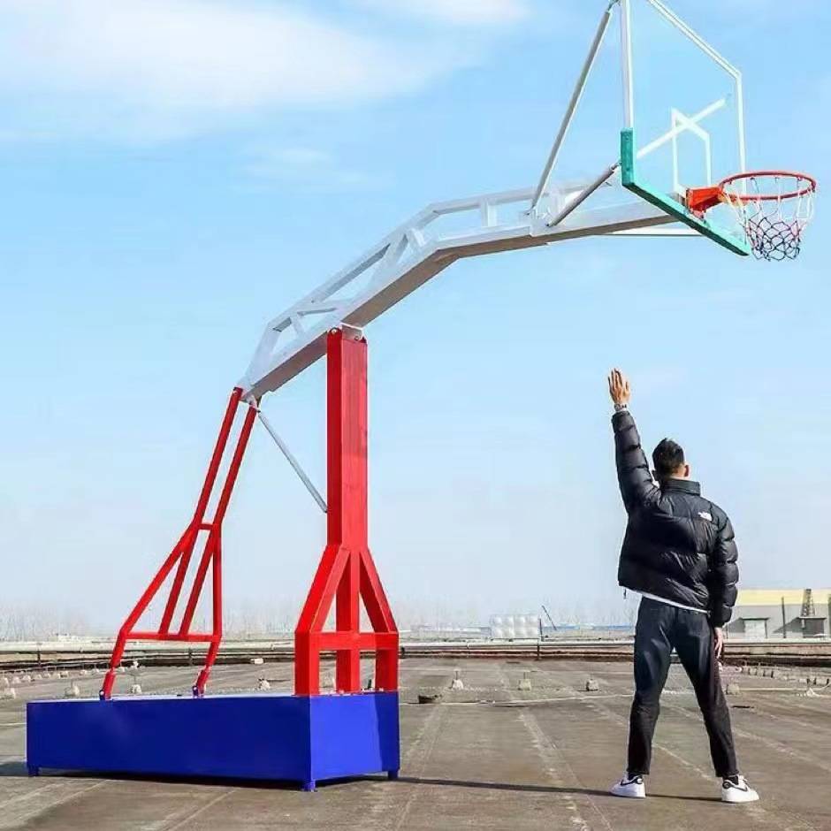 Hydramal crimping box three -color basketball rack