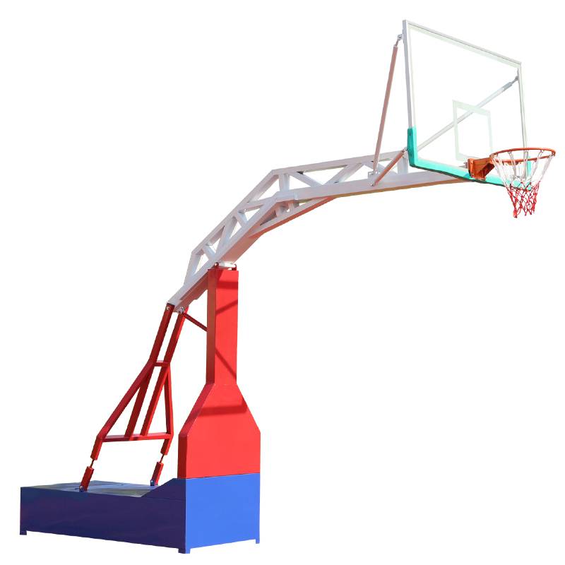 Outdoor standard mobile basketball frame standard adult basketball box outdoor home blue ball rack competition landing national standard