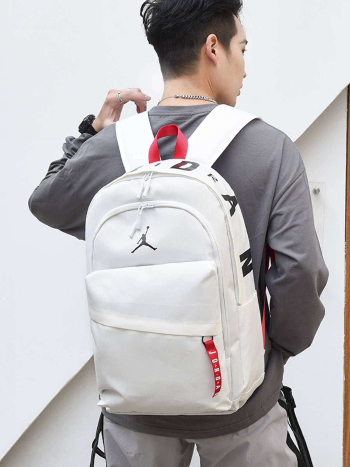 Jordan backpack junior high school male and female student AJ schoolbag full Tianxing computer backpack sports basketball bag large capacity
