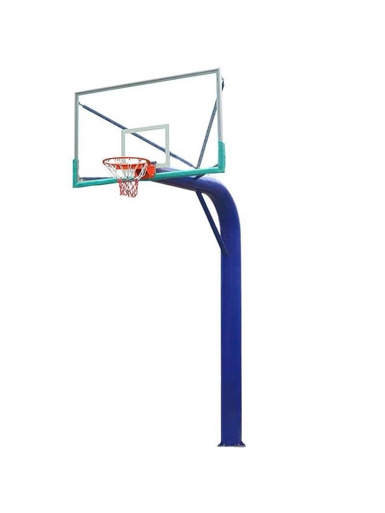 Land -buried basketball frame Standard outdoor outdoor outdoor fixed adult basketball shooting box blue ball rack school professional competition