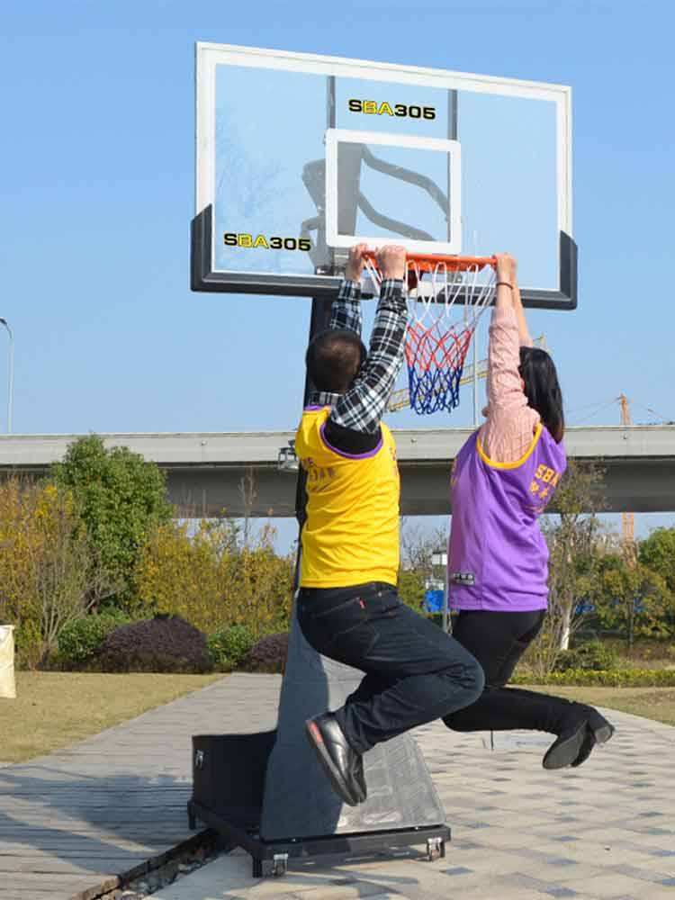 Adult basketball frame Standard basket frame outdoor -moving children can be lifted and invested in the basketball box youth indoor dunk