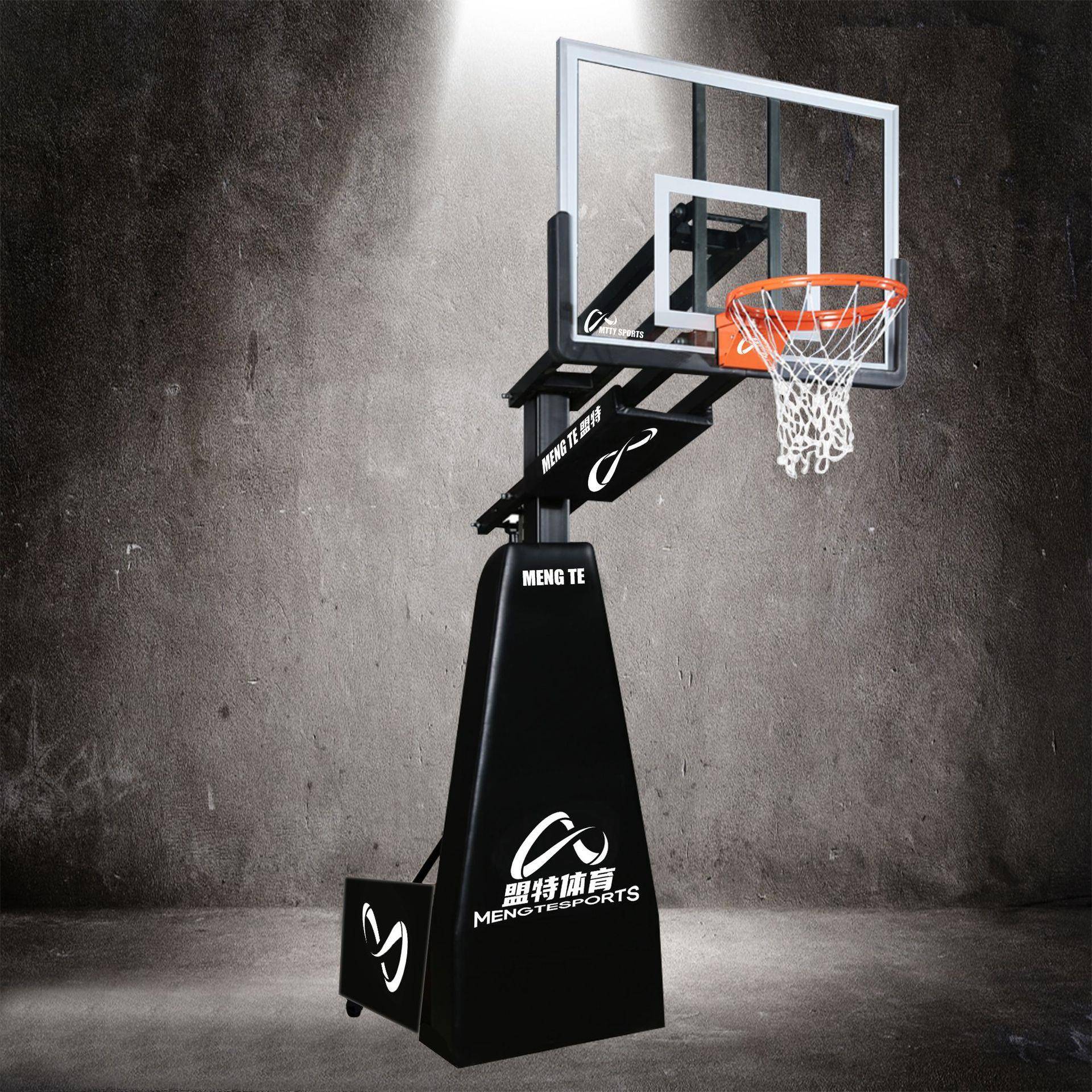 Factory direct supply of electric hydraulic regular mobile basketball professional outdoor outdoor outdoor outdoor standard basketball rack basket