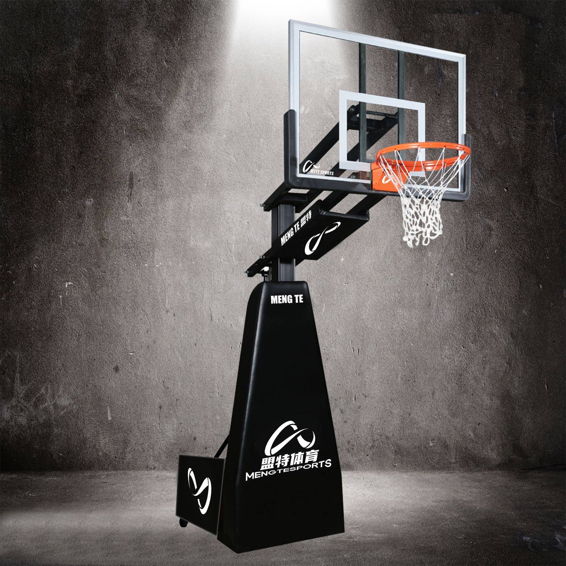 A7 teenager hand -up and falling mobile basketball rack 80 × 120cm rebound