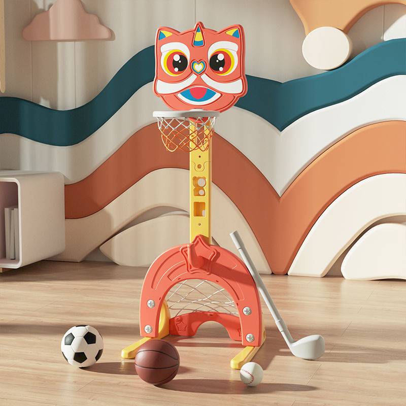Children's toys, children's basketball rack rooms can be lifted in a basketball rack landing football goal, boys ball hot