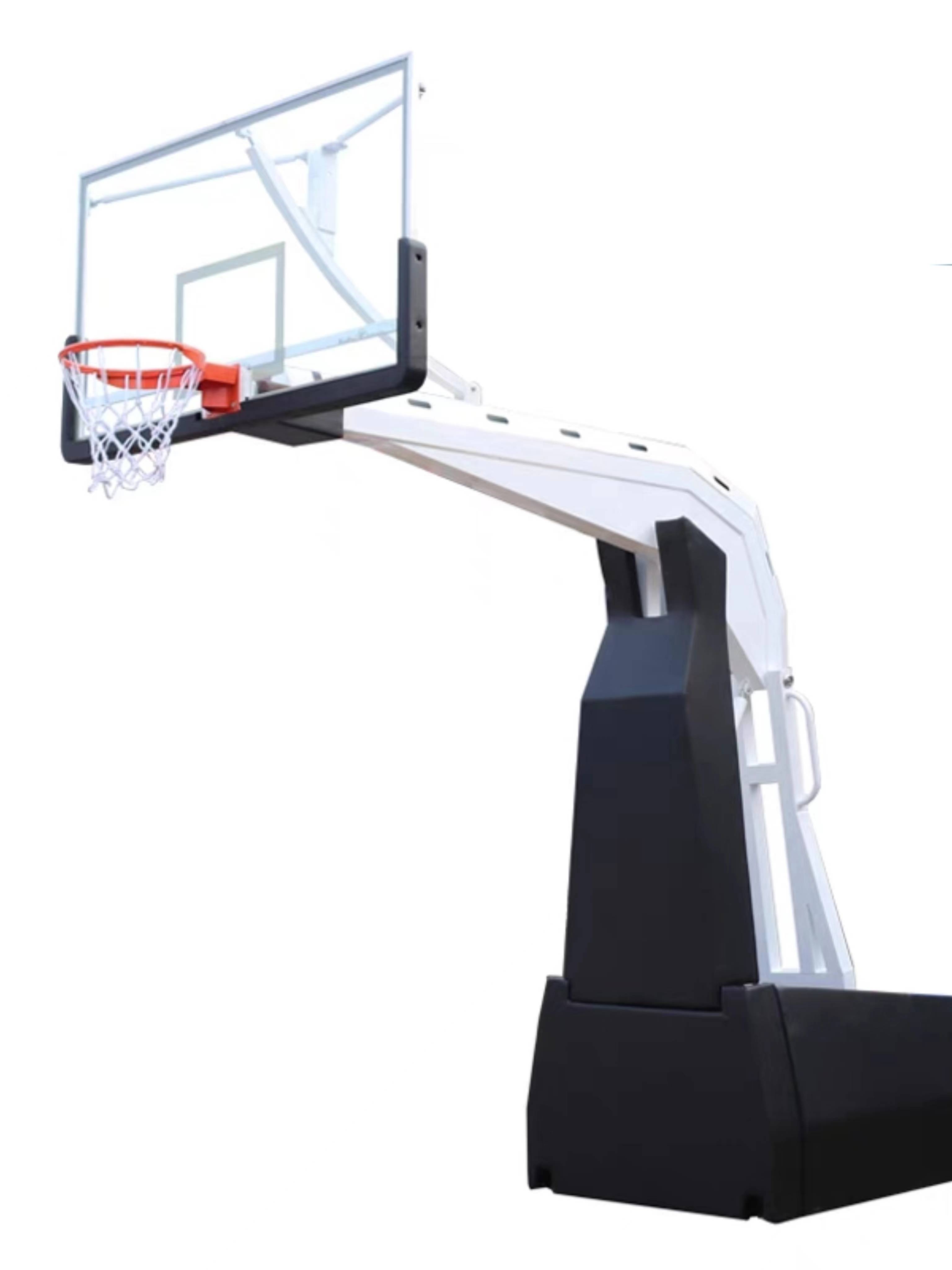 Basketball rack hydraulic lifting competition for outdoor training durable basketball racks