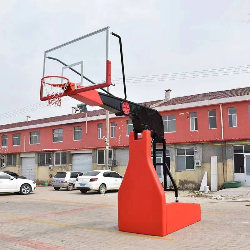 Olympic star manual hydraulic basketball rack