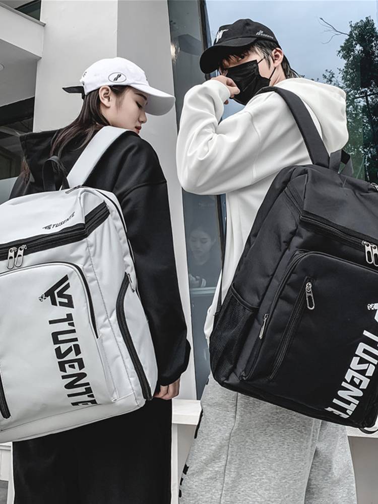 Large -capsule Backpack Male Student Leisure Basket Backpack Bad Bag Sports Training Pack Special Equipment Collection Bag