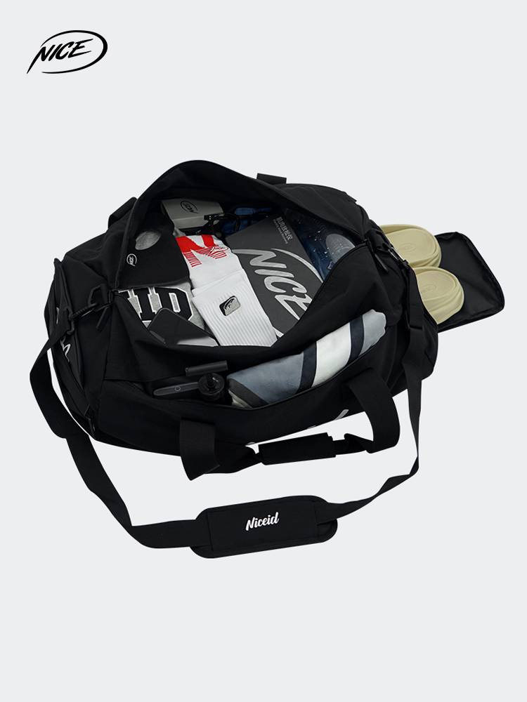 Niceid basketball bag large -capacity training messenger bag travel sports fitness multi -function black backpack baggage bag