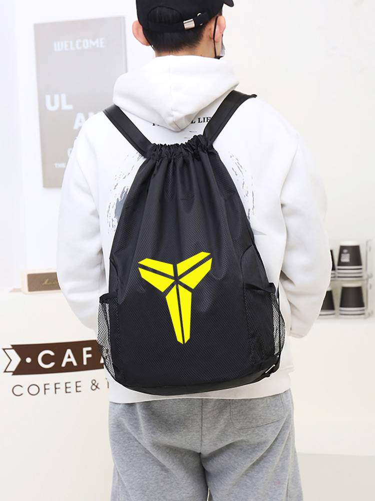 Customized children's basketball bag training backpack men's large -capacity basketball shoes bag drawing rope bare bag sports student school bag