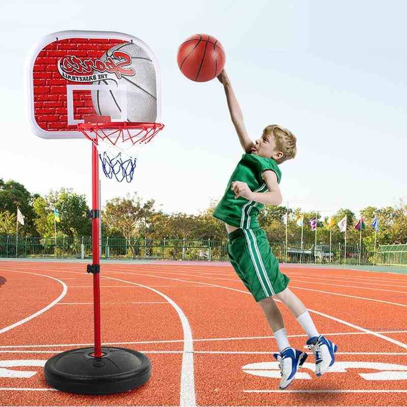 Mi -children can raise tires iron frame basketball outdoor blue ball indoor sports shooting frame toys