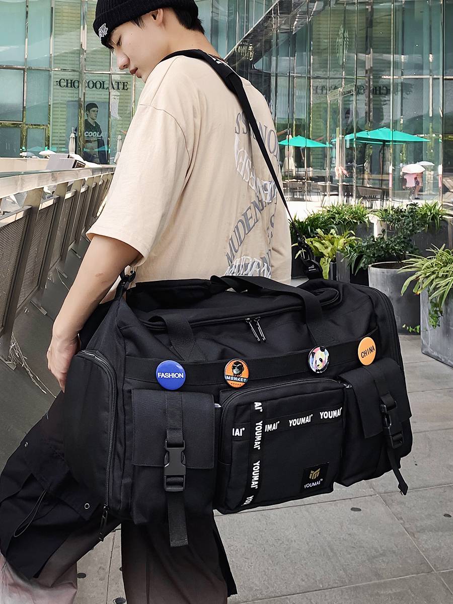 Large -capacity, dry and wet, separated sports fitness bag multi -functional travel backpack training football basketball bag