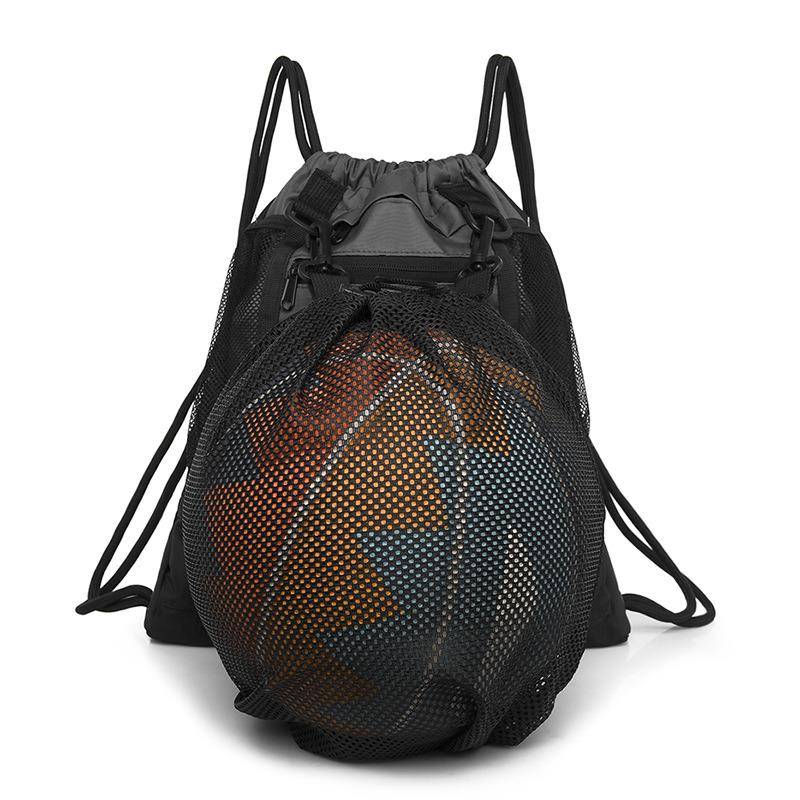 Aofeng basketball shoulder bag football bag volleyball multi -exercise 678#trumpet can sports drawstring dual -bag disassembly net bag