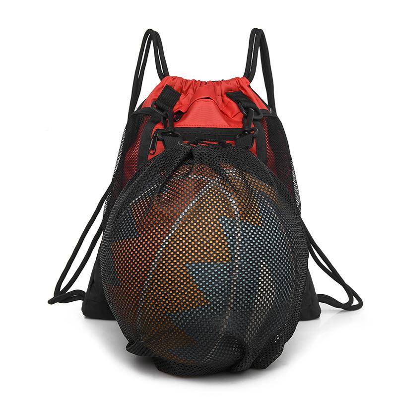 Aofeng basketball shoulder bag football bag volleyball multi -exercise 678#trumpet can sports drawstring dual -bag disassembly net bag