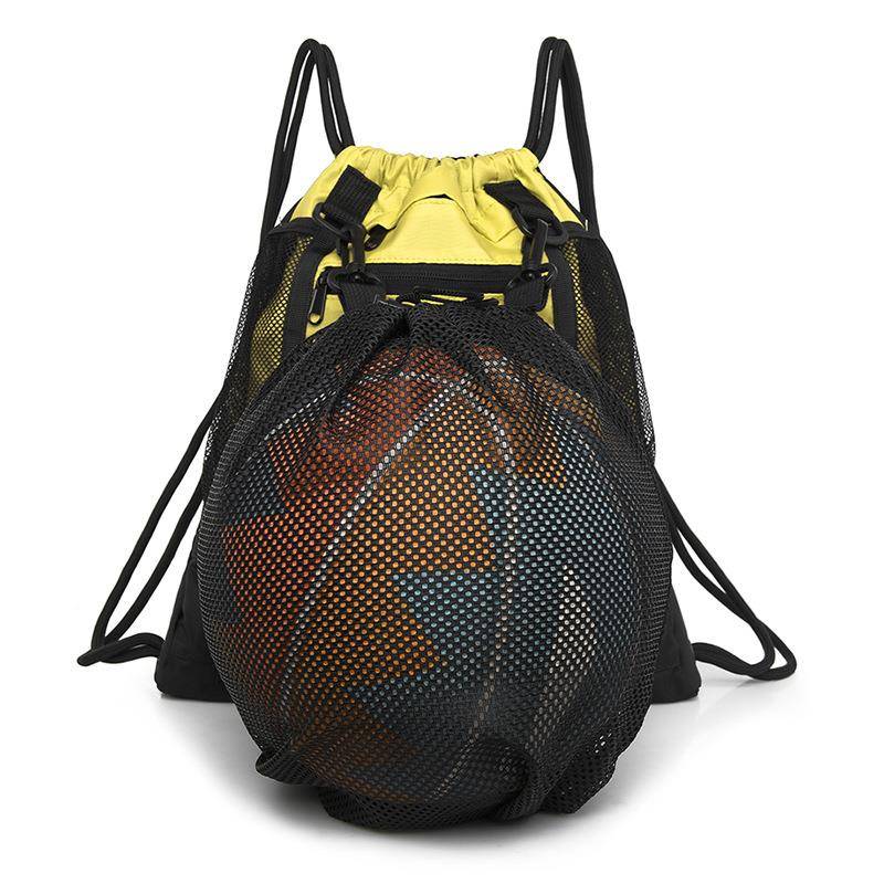 Aofeng basketball shoulder bag football bag volleyball multi -exercise 678#trumpet can sports drawstring dual -bag disassembly net bag