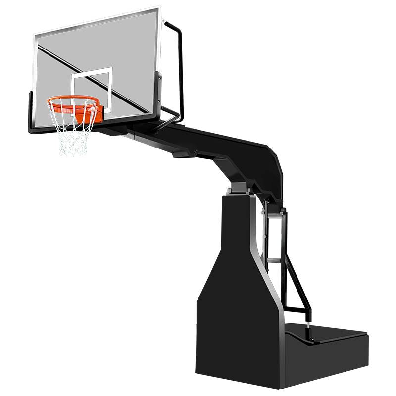 Manual electric hydraulic lifting basketball team outdoor mobile indoor competition professional adult standard venue basketball rack