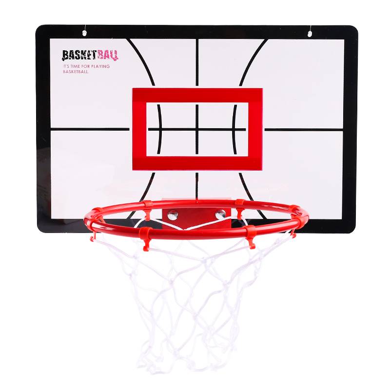 Children's basketball rack toy basketball box can be dunk, indoor hanging mountyam -free macaron, metal basket