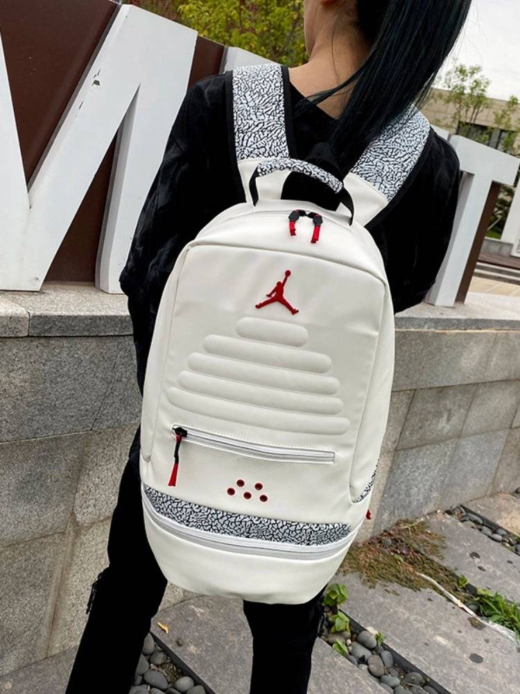 New American basketball bag travel bookbag Flying people large -capacity on a large -capacity backpack boys student bag women high school sports tide