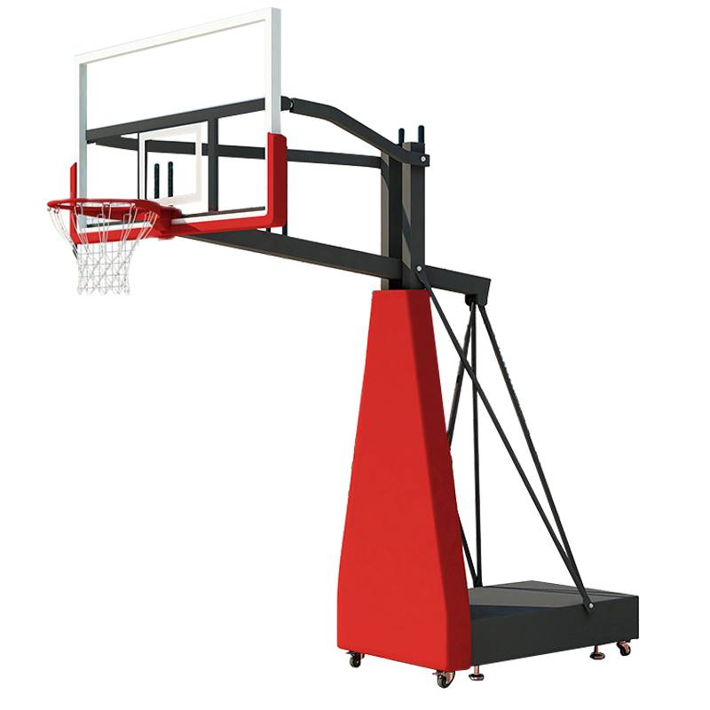 Professional standard basketball outdoor outdoor can move adult basket frame landing formal elevation school home national standard competition