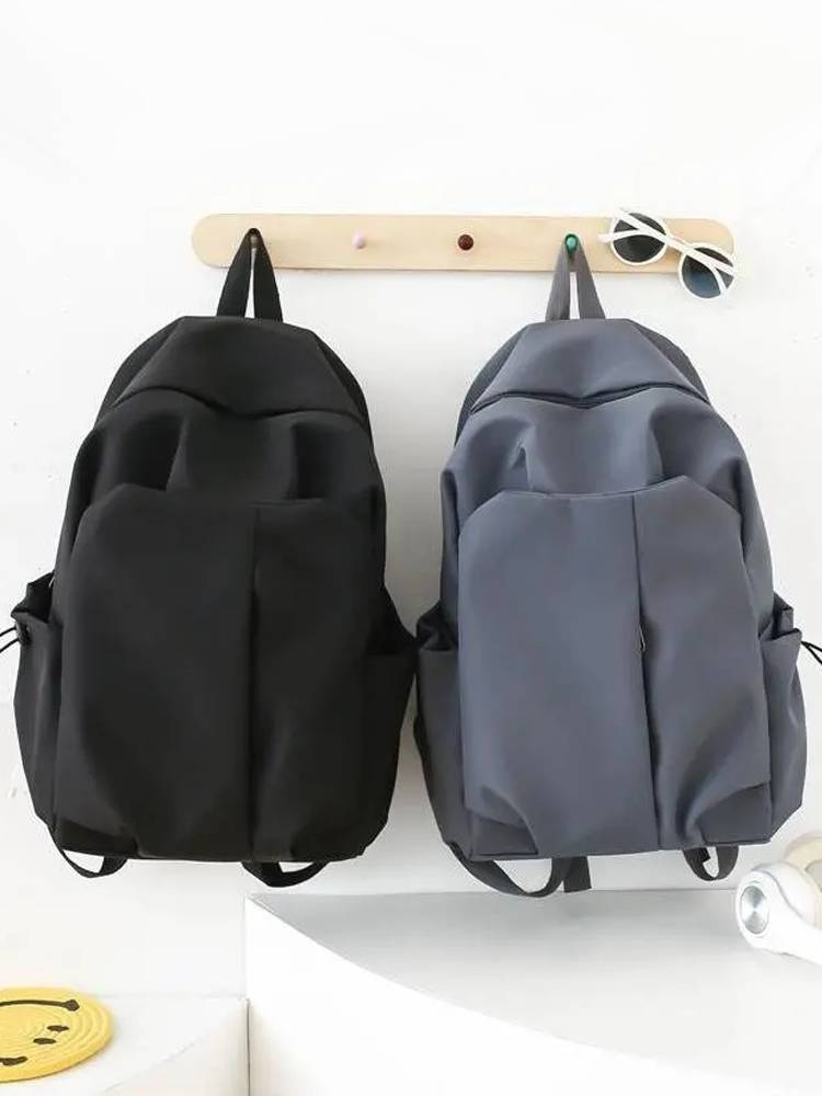 Schoolbag Men's College Student INS Simple and Large -capacity Platform Female Junior High School Student High School Student Travel Backpack Campus Campus