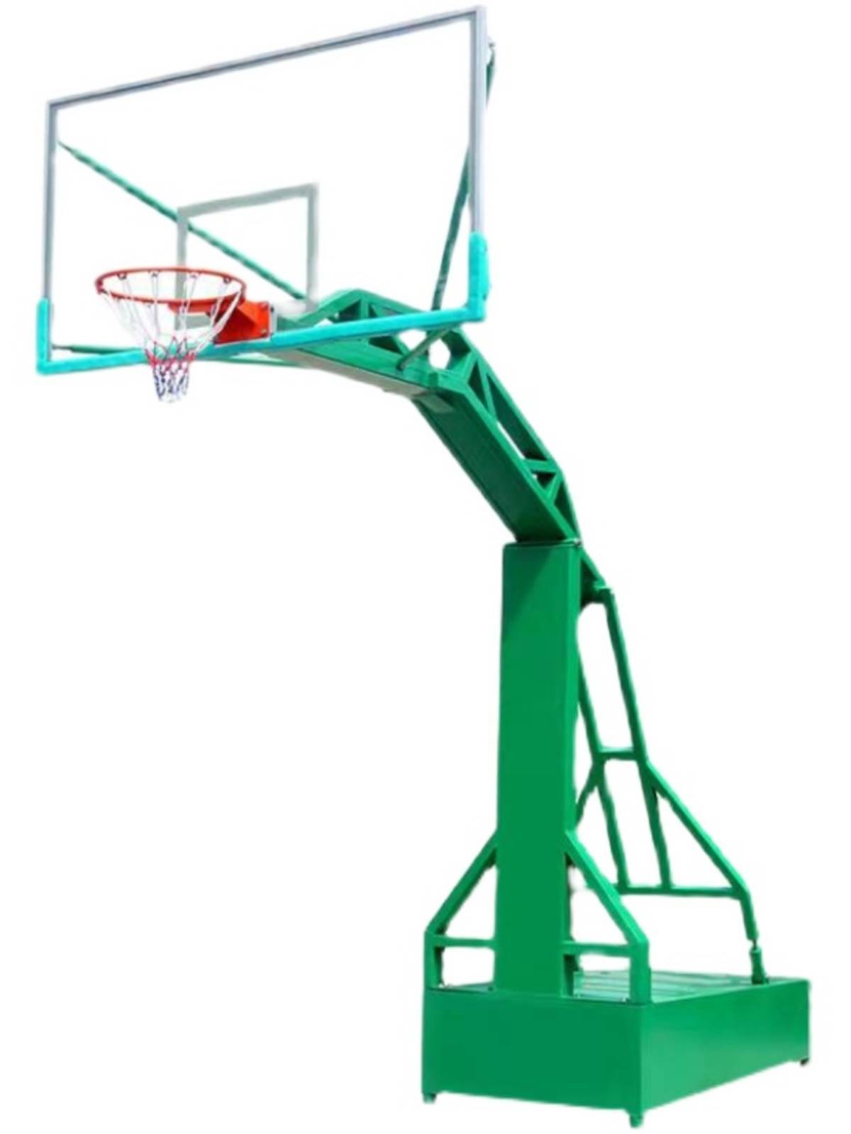 Adult mobile basketball outdoor basketball home training competition standard blue ball frame landing outdoor adult
