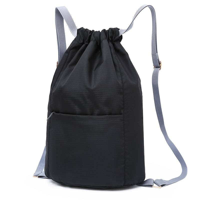 Pump in pocket pocket backpack simple men's and women's sports basketball bag travel printing backpack