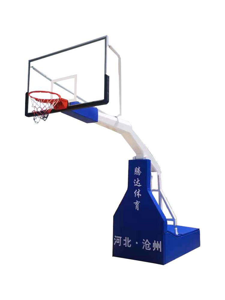 Electric hydraulic basketball shelf pistol basketball rack hydraulic lifting stadium basketball rack electric hydraulic basketball rack