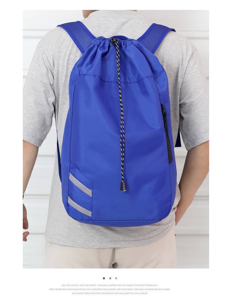 Large -capacity basketball bag reduction negative backpack storage bag new bouquet fitness bag trend sports simple drawing bag