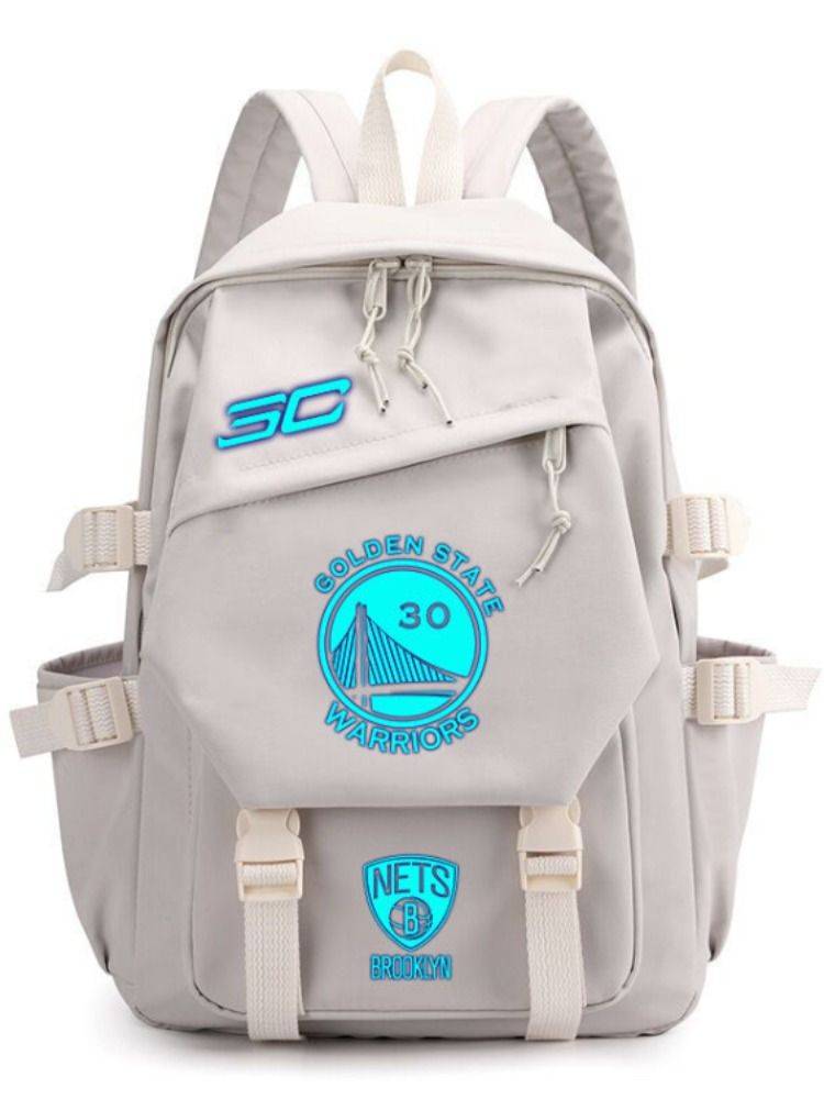 Kobe Bag Black Mandarin Memorial No. 24 Basketball Library Printed Backpack Men's Sports Backpack Student Tide Night Light