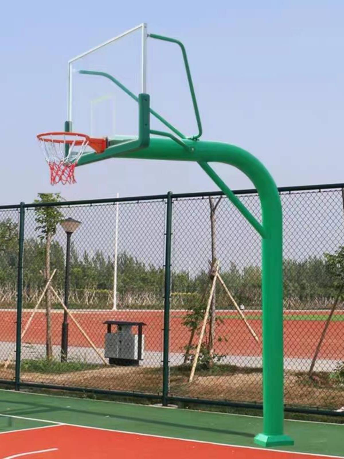 Basketball frame outdoor adult standard basketball frame fixed mobile school training competition special basketball rack
