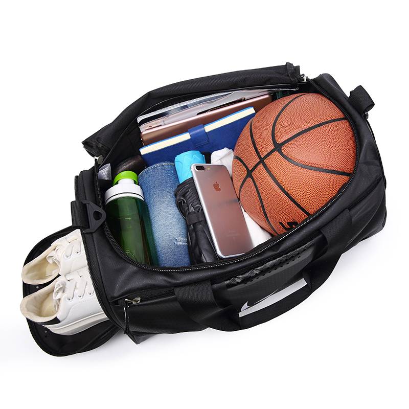 Basketball bag sports fitness bag men's and women's training yoga bag large -capacity shoulder mesengers wet wet wet separation travel bag