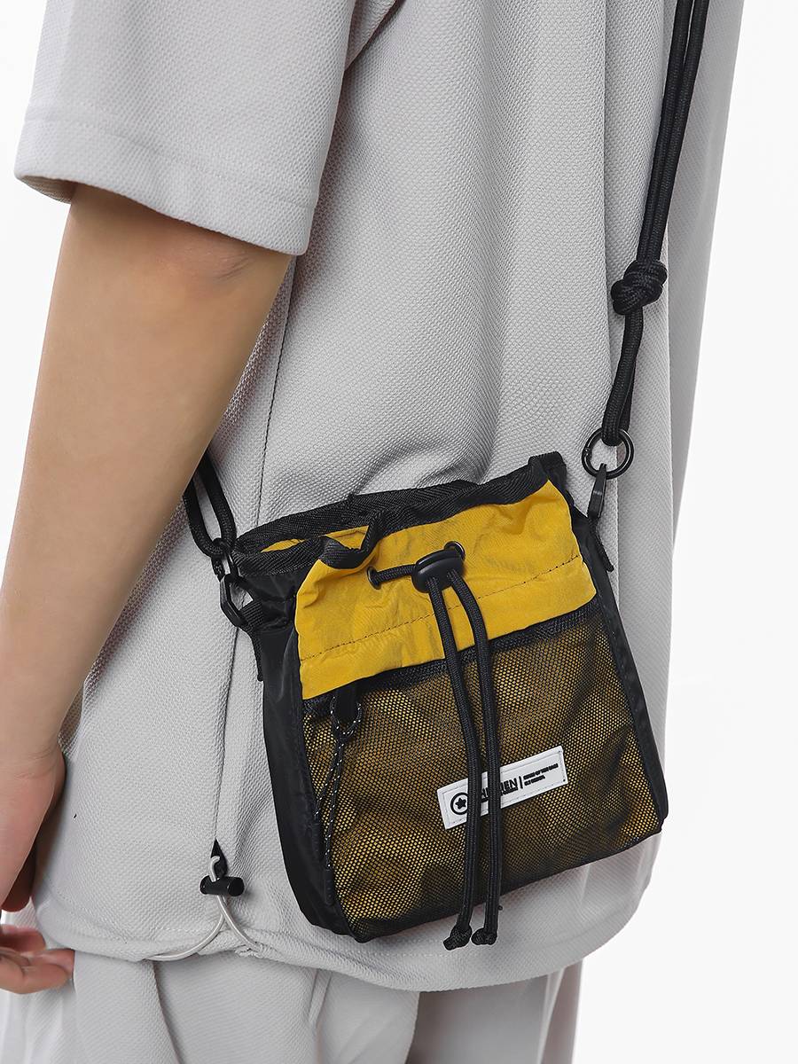 INS tide brand small shoulder bag men's functional fitting bag messenger bag boys student trend sports shoulder shoulder small backpack