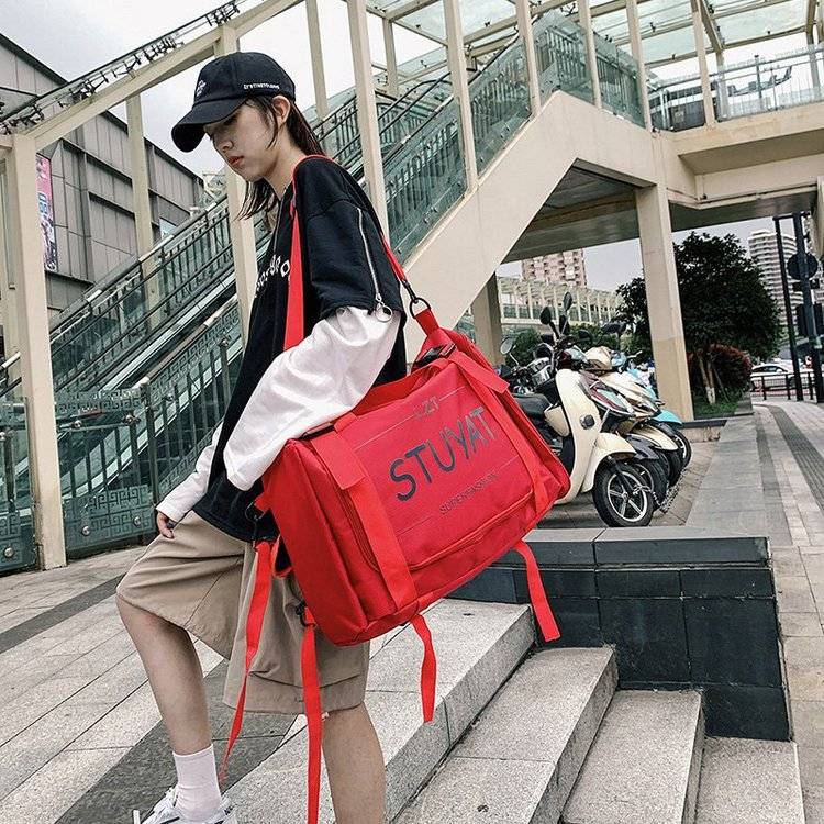 Backpack Men's Backpack INS Trends Casual Basketball Skaters Sports Personalized Schoolbags Over large -capacity travel bag