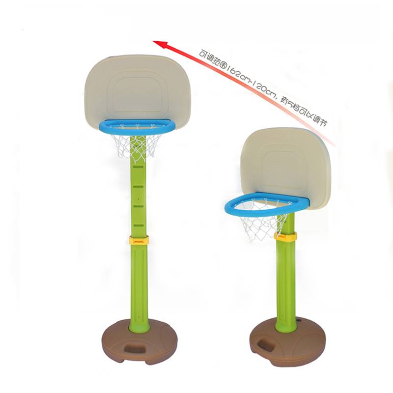Infant and young children's basketball racks, babies, can be lifted and lifts household indoor neutral leather balls, old plastic