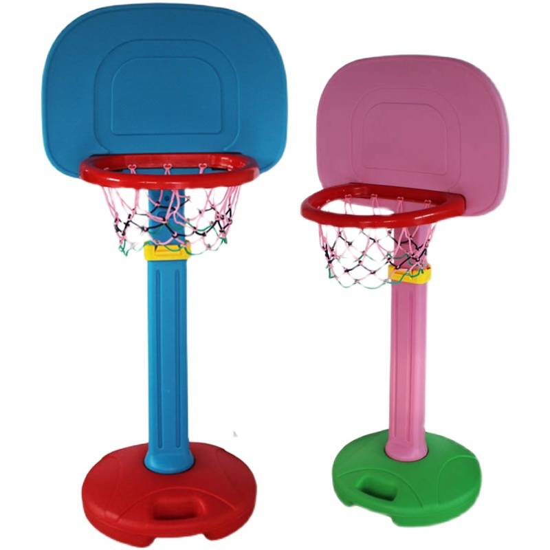 Infant and young children's basketball racks, babies, can be lifted and lifts household indoor neutral leather balls, old plastic