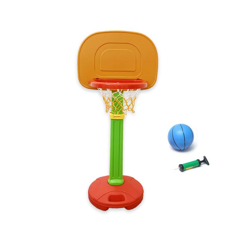 Basketball rack+basketball+air cylinder [orange green red]