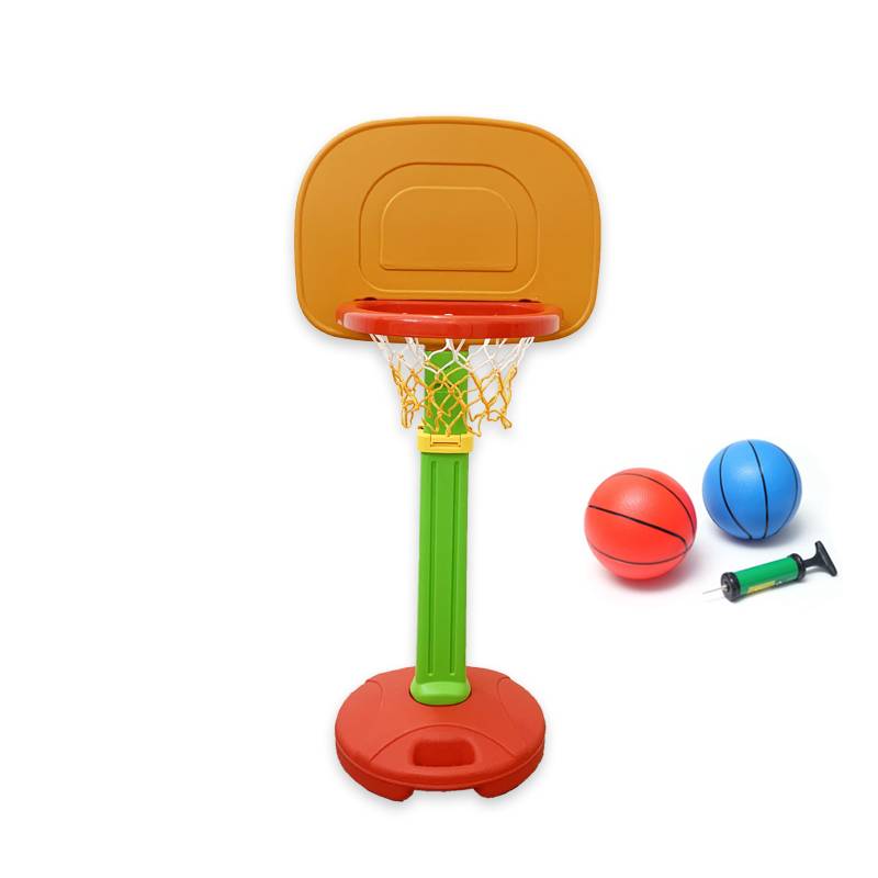 Basketball rack+2 balls+air cylinders [orange green red]