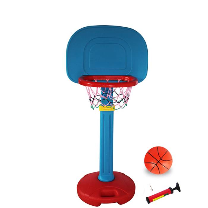 Basketball rack+basketball+air cylinder [Blue]