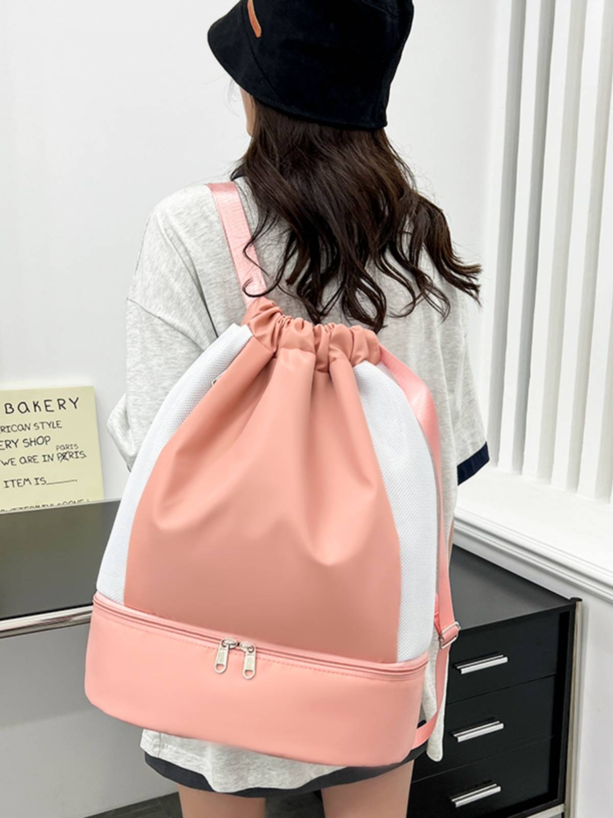 Fitness bag dry wet separation swimming bag youth waterproof storage sandbase basketball backpack pocket travel bag