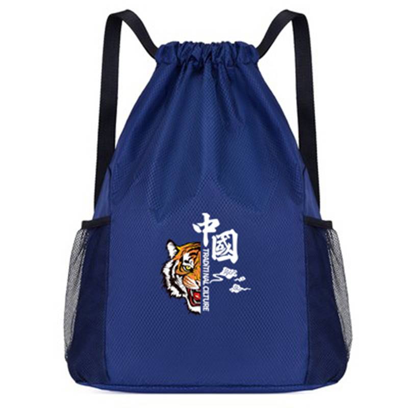 Beam bag backpack Chinese wake -up lion basketball bag football bag student training sports fitness bag waterproof shoe bag