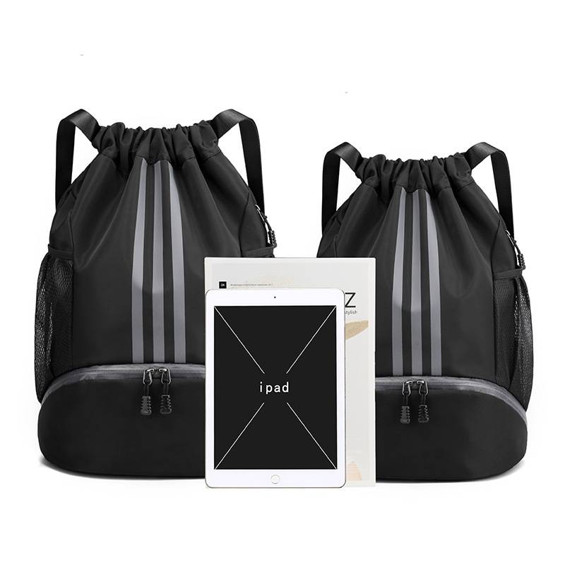 2021 new basketball bag light sports drawing stretch pumping backpack men's and female football bag outdoor fitness shoe warehouse small backpack
