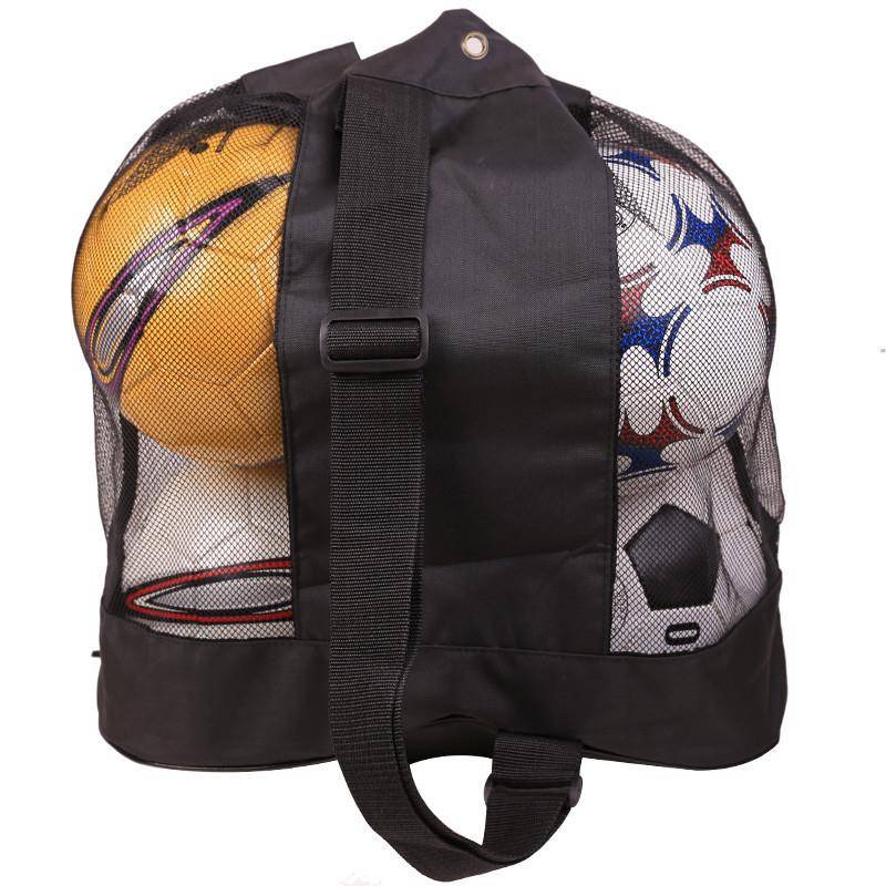 Soccer bag full-of-basket, volleyball net, one-shoulder-packed outdoor sports ball training equipment